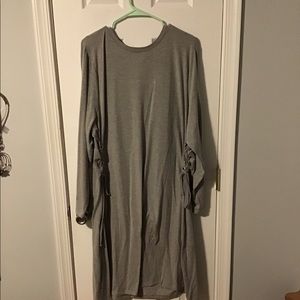 Gray to the knee dress